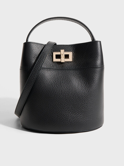 Женская сумка  FURLA, Артикул FURLA AMELIA MINI BUCKET BAG, черный | 5079947. Ракурс 1
