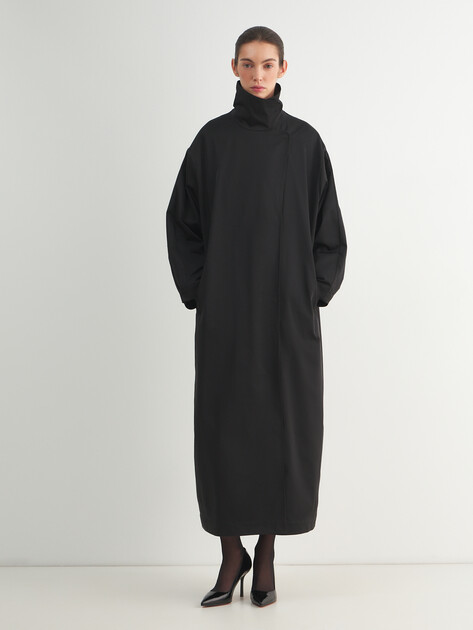 Женский плащ LUMIQUE, Артикул LUM W25-029, черный | 5084596. Ракурс 1