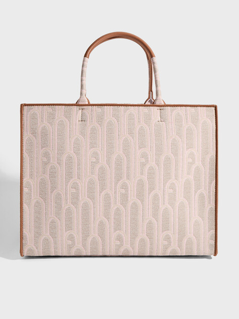 Женский тоут FURLA, Артикул FURLA OPPORTUNITY L TOTE, серо-бежевый | 5089226. Ракурс 1