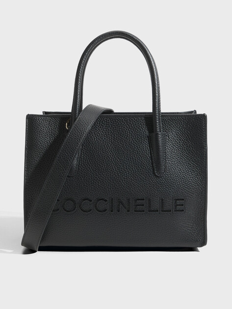 Женский тоут COCCINELLE HANDBAG GRAINED LEATHER, Артикул E1 UAK 18 01 01, черный | 5092609. Ракурс 1