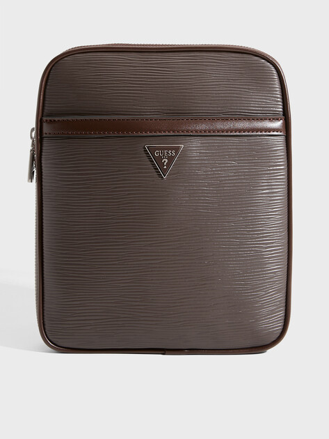 Мужская сумка  GUESS MILANO CROSSBODY FLAT, Артикул HMMIPWP6223, темно-коричневый | 5094204. Ракурс 1