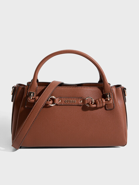 Женский тоут GUESS CAMELIA 3 COMP SATCHEL, Артикул HWBG9742060, светло-коричневый | 5094243. Ракурс 1
