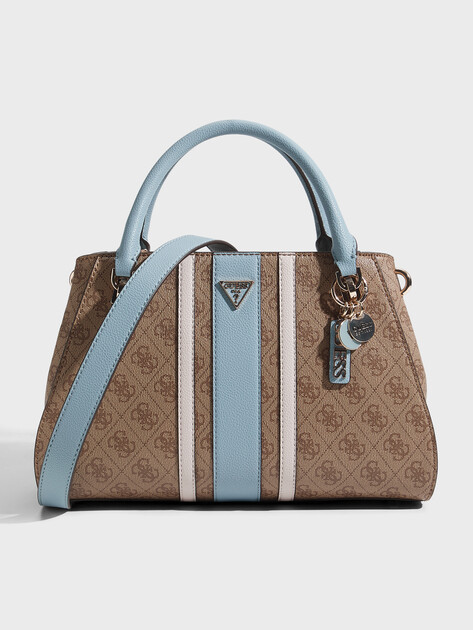 Женский тоут GUESS NOELLE II LUXURY SATCHEL, Артикул HWBS9672070, бежевый | 5094284. Ракурс 1