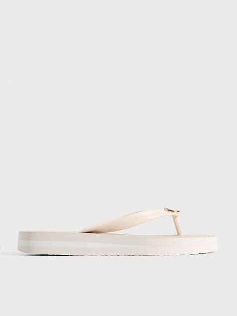 Женские вьетнамки MICHAEL KORS POSIE FLIP FLOP, Артикул 40S6PSFA2Q(K), светло-бежевый | 5117667. Ракурс 1