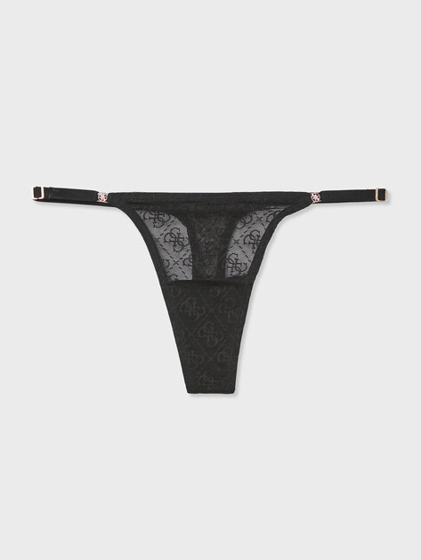 Женские трусы GUESS NORA THONG, Артикул O5RE10KCLB0, черный | 5155243. Ракурс 1