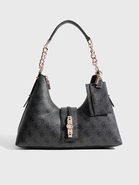 Женская сумка  GUESS YVONNE LOGO HOBO, Артикул HWSG2378010, темно-серый | 5157771. Ракурс 1