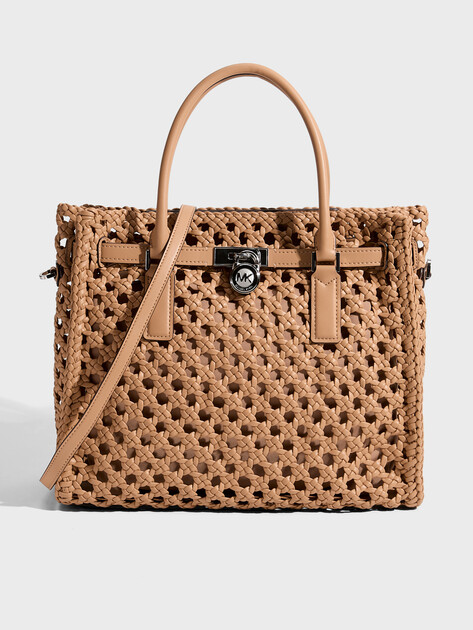 Женская сумка  MICHAEL KORS LG SATCHEL, Артикул 30S6SNXS3U(K), темно-бежевый | 5181820. Ракурс 1