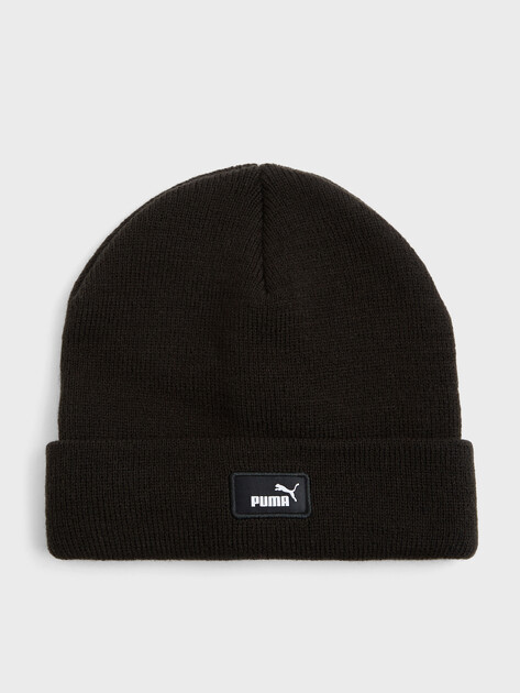 Шапка PUMA CLASSIC Low Crown Beanie Jr, Артикул 027606, черный | 5182328. Ракурс 1