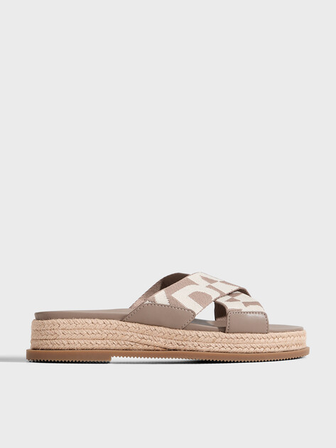Женские шлепанцы DKNY BINNA - X BAND SANDA, Артикул K2639436(K), серо-бежевый | 5183835. Ракурс 1