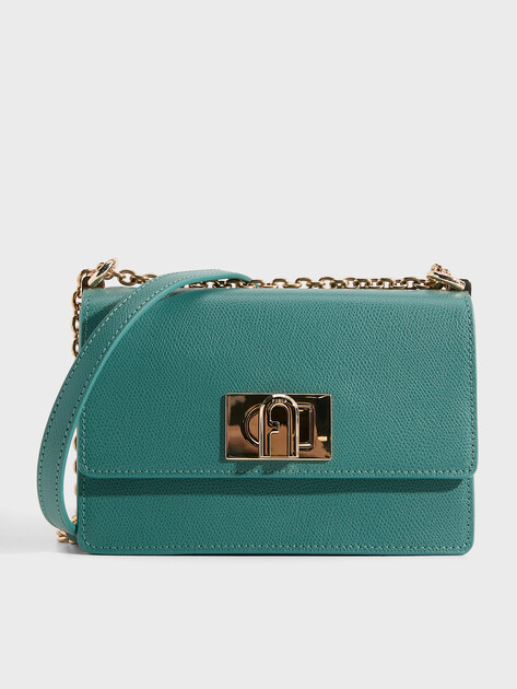 Женская сумка через плечо кросс-боди FURLA, Артикул FURLA 1927 MINI CROSSBODY 20, голубой | 5191870. Ракурс 1