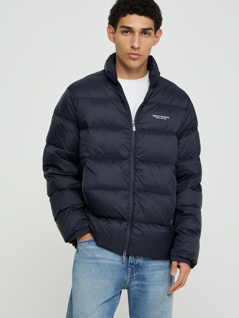 Мужской пуховик ARMANI EXCHANGE DOWN JACKET, Артикул XM001575, черный | 5202822. Ракурс 1