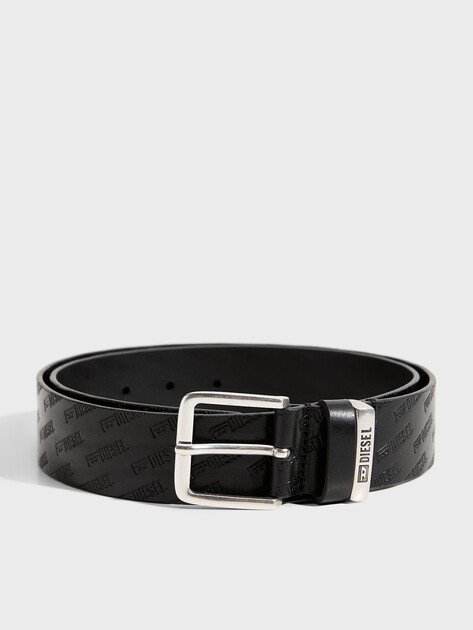 Мужской ремень DIESEL B-MONOGRAM DSL, Артикул X10859, черный | 5209350. Ракурс 1