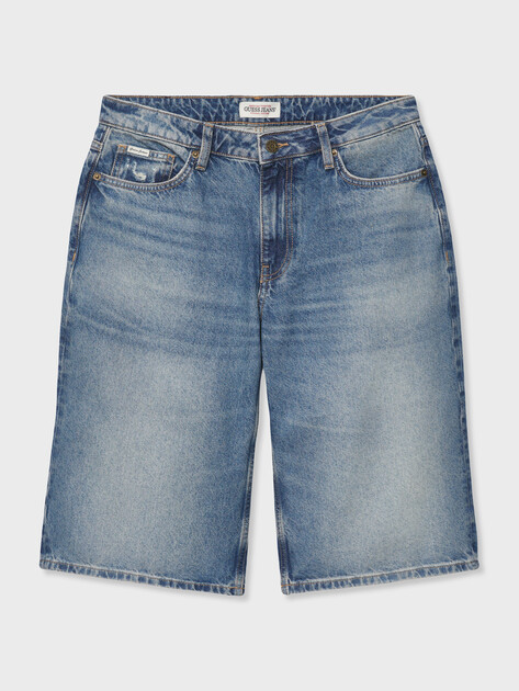 Женские шорты GUESS JEANS GJ BAGGY SHORT, Артикул W6GD1DD6363, синий | 5215347. Ракурс 1