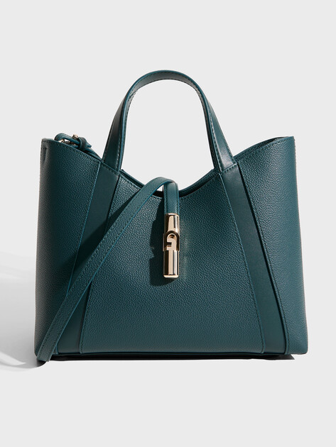 Женский тоут FURLA, Артикул FURLA GOCCIA S TOTE, темно-зеленый | 5234475. Ракурс 1