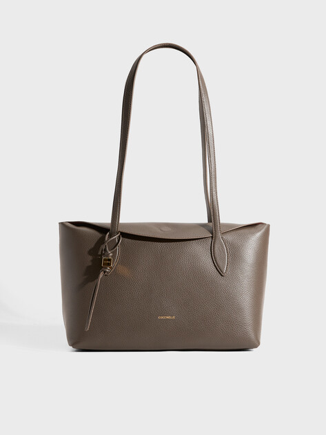 Женский тоут COCCINELLE HANDBAG GRAINED LEATHER, Артикул E1 VCA 11 01 01, серовато-коричневый | 5239026. Ракурс 1