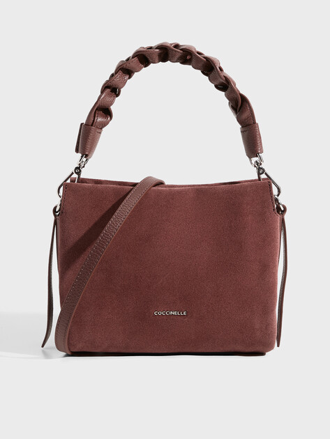 Женская сумка  COCCINELLE HANDBAG SUEDE LEATHER/GRAINED, Артикул E1 P6P 58 01 01, каштановый | 5239171. Ракурс 1