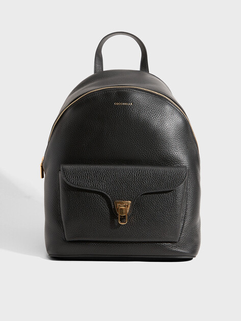 Женский рюкзак COCCINELLE HANDBAG GRAINED LEATHER, Артикул E1 TFK 14 02 01, черный | 5239186. Ракурс 1