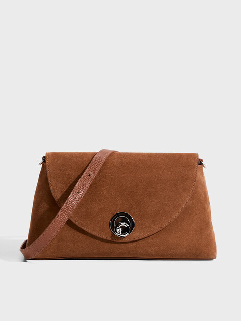 Женская сумка  COCCINELLE HANDBAG SUEDE LEATHER, Артикул E1 TOC 12 01 01, коричневый | 5293747. Ракурс 1