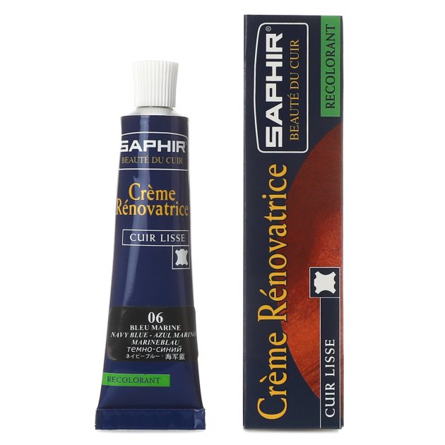 Крем "жидкая кожа" SAPHIR, Артикул CREME RENOVATRICE, темно-синий | 867600. Ракурс 1