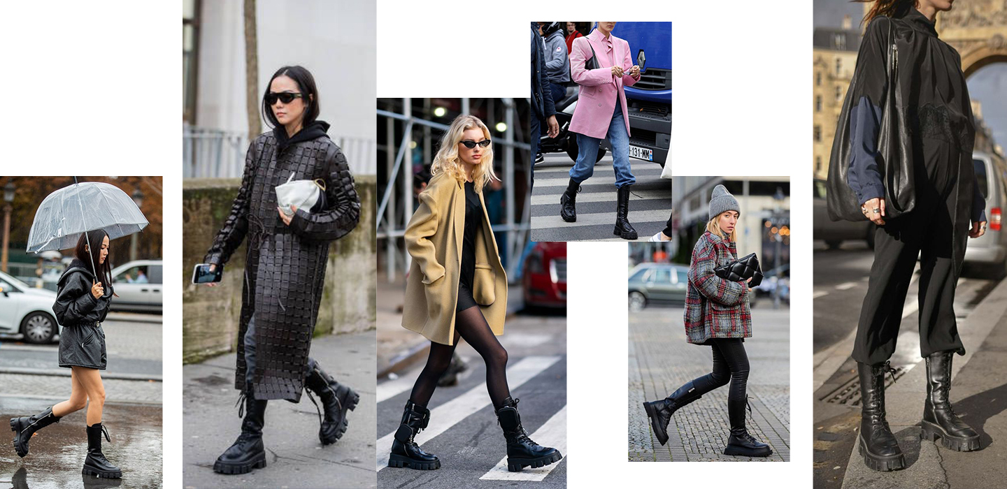 С жилетом и широкими брюками: 8 модных способов носить высокие сапоги осенью